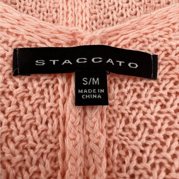 Stitch Fix Staccato Cardigan Sweater Womens Small/Medium Pink Peach Open Front - Picture 5 of 7
